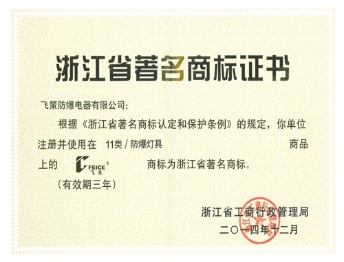 Famous Trademark of Zhejiang Province